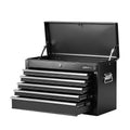 GIANTZ 5 Drawer Tool Chest Box Cabinet Lockable Garage Storage Organiser Black TB-5DR-CHEST-BK