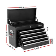 GIANTZ 5 Drawer Tool Chest Box Cabinet Lockable Garage Storage Organiser Black TB-5DR-CHEST-BK