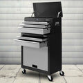 Giantz 7 Drawer Tool Box Cabinet Chest Trolley Toolbox Garage Storage Grey TB-7D-BKGY