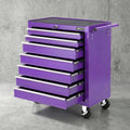 Giantz 7-Drawer Tool Chest Trolley Cabinet Toolbox Heavy Duty Garage Storage Organiser Purple TB-7DR-RL-PUR