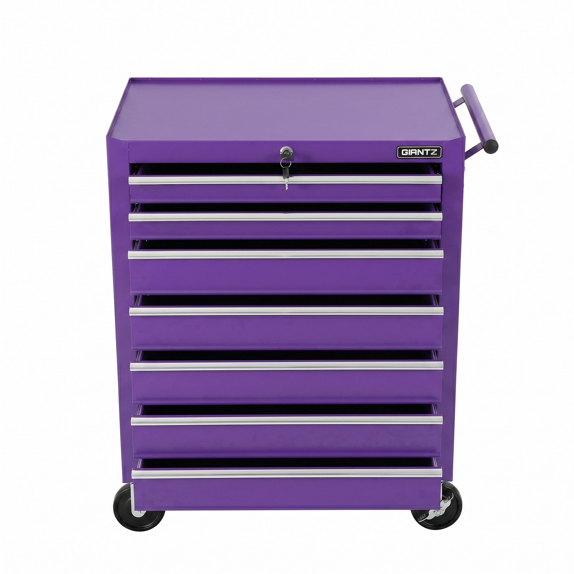 Giantz 7-Drawer Tool Chest Trolley Cabinet Toolbox Heavy Duty Garage Storage Organiser Purple TB-7DR-RL-PUR