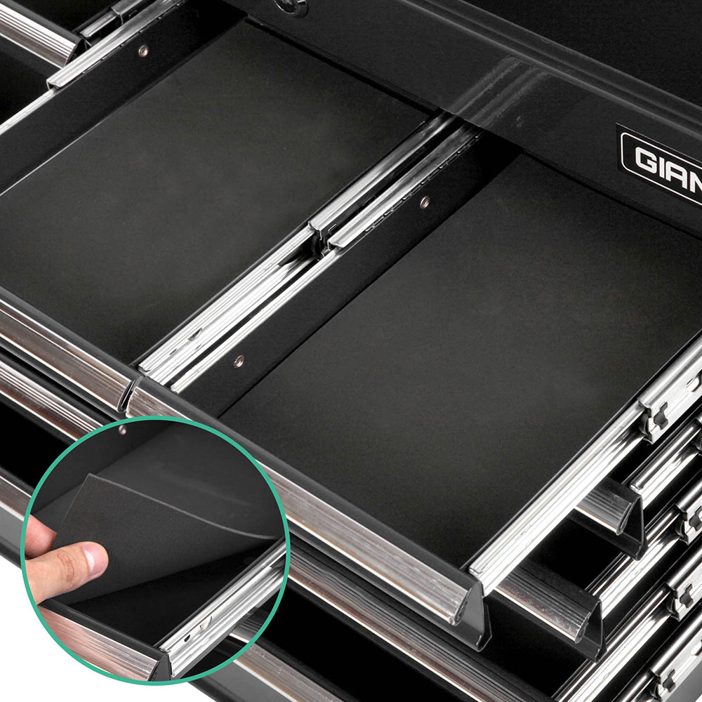 Giantz 9 Drawer Tool Box Cabinet Chest Toolbox Storage Garage Organiser Black TB-9DR-CHEST-BK