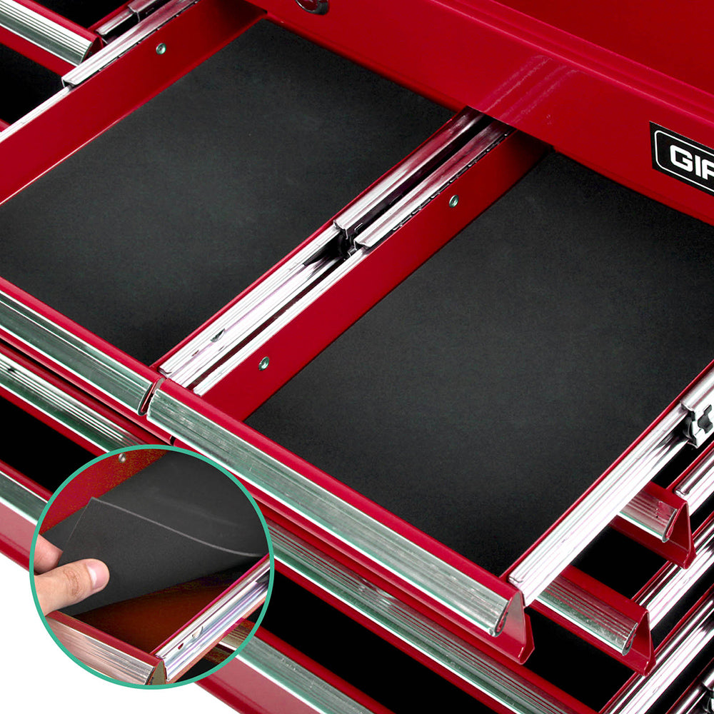 Giantz 9 Drawer Tool Box Cabinet Chest Toolbox Storage Garage Organiser Red