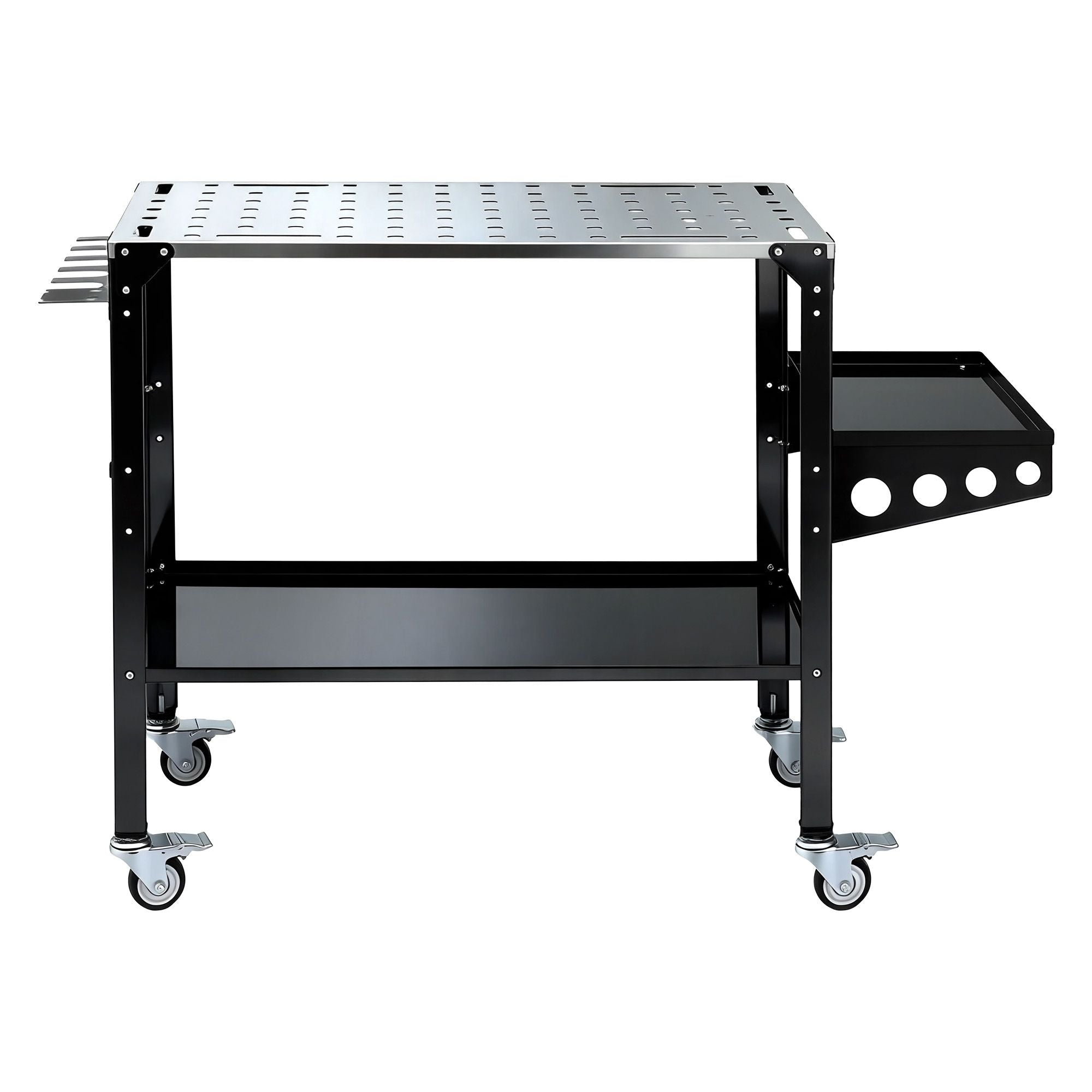 Giantz Welding Table Cart with Tool Storage 130KG Capacity Mobile Workstation TB-WT-1057-BK