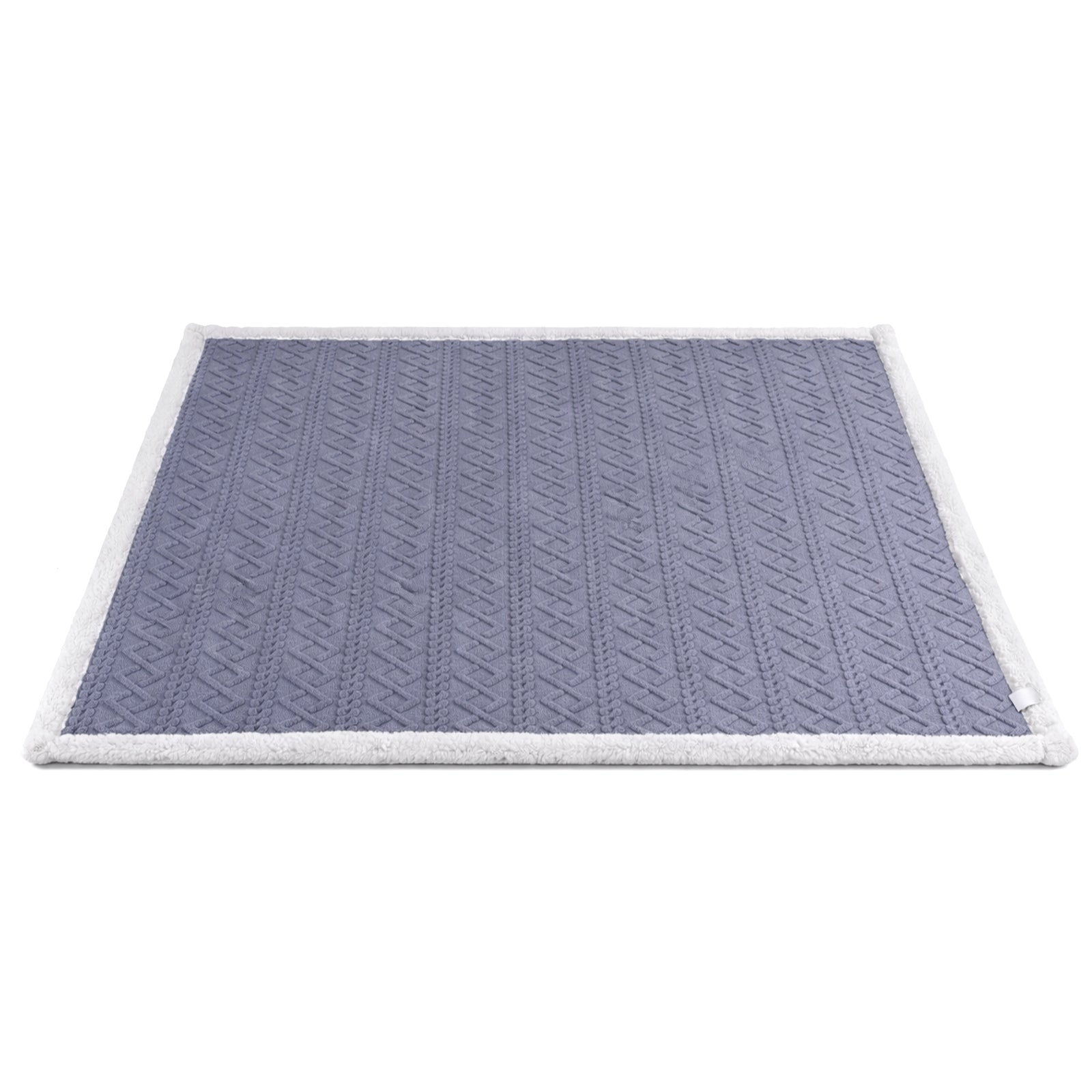 Giselle 152x203cm Throw Blanket Double-Sided Fleece Lightweight For Sofa Couch Bed Queen TBLANKET-DUAL-203-BU