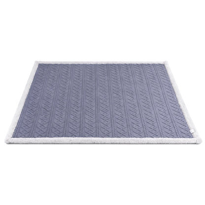 Giselle 152x203cm Throw Blanket Double-Sided Fleece Lightweight For Sofa Couch Bed Queen TBLANKET-DUAL-203-BU