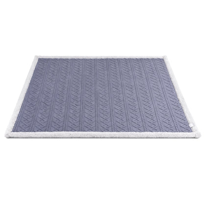 Giselle 203x230cm Throw Blanket Double-Sided Fleece Lightweight For Sofa Couch Bed TBLANKET-DUAL-230-BU