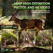 UL-TECH 4K WiFi Trail Camera 48MP 0.2s Trigger Game Camera Camo TC-B-DL006-GN