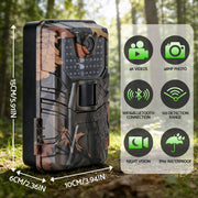 UL-TECH 4K WiFi Trail Camera 48MP 0.2s Trigger Game Camera Camo TC-B-DL006-GN