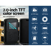 UL-tech 4K 16MP Trail Camera Wildlife Hunting Security Cam Night Vision TC-DL002-GN
