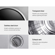 Devanti Tumble Dryer 5kg Fully Auto Silver TD-B-5KG-SR