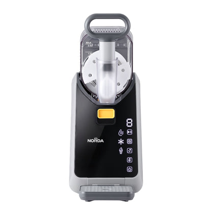 NORDA 2L Slushie Machine Frozen Drink Maker Slushy Ice Cream Maker No Ice Compressor Touchscreen for Home BBQ TD-SLS-01C-2P6-GY