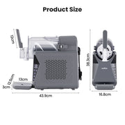NORDA 1.3L Slushie Machine Frozen Drink Maker Slushy Ice Cream Maker No Ice Compressor Touchscreen for Home TD-SLS-02C-1P6-GY