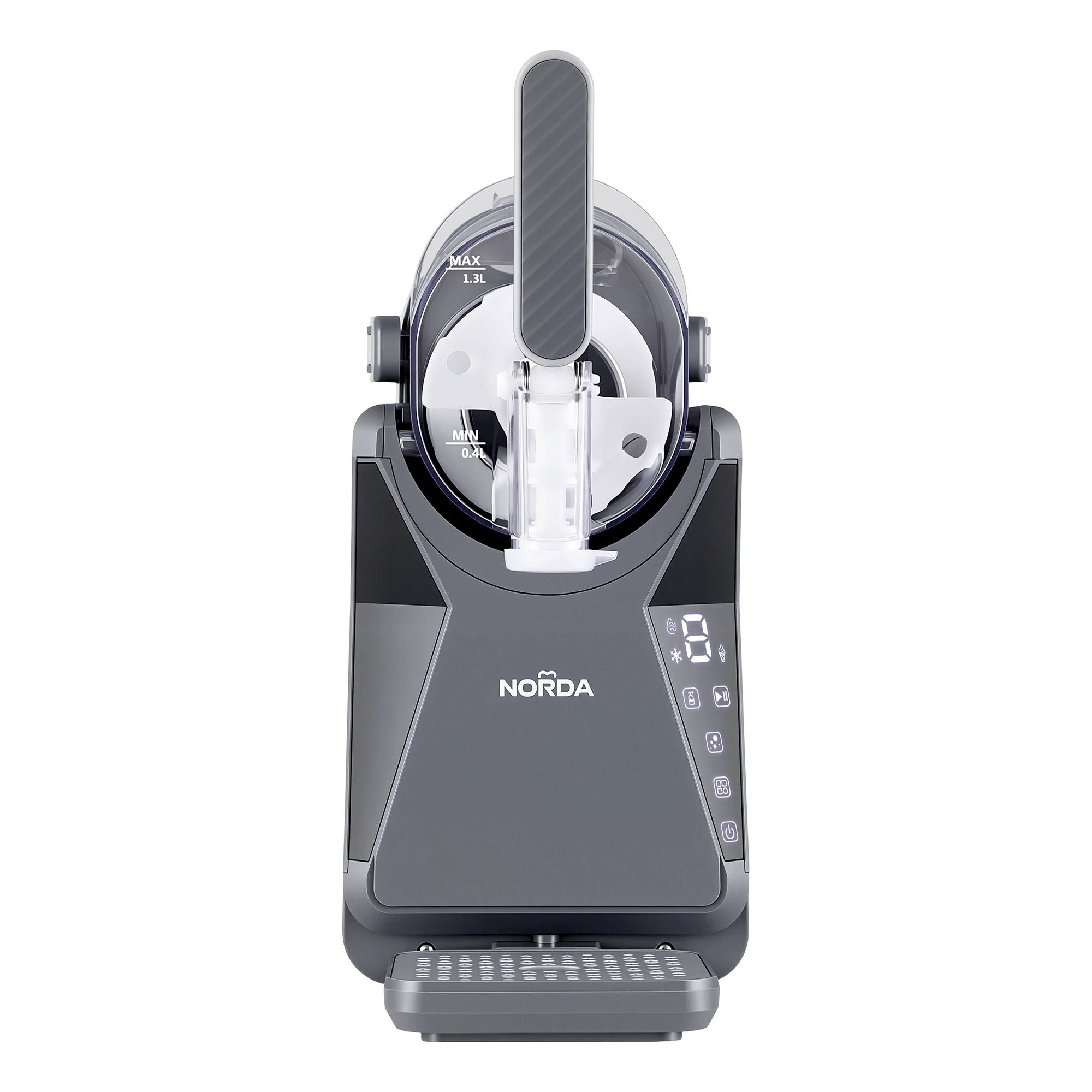 NORDA 1.3L Slushie Machine Frozen Drink Maker Slushy Ice Cream Maker No Ice Compressor Touchscreen for Home TD-SLS-02C-1P6-GY