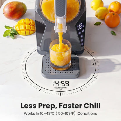 NORDA 1.3L Slushie Machine Frozen Drink Maker Slushy Ice Cream Maker No Ice Compressor Touchscreen for Home TD-SLS-02C-1P6-GY