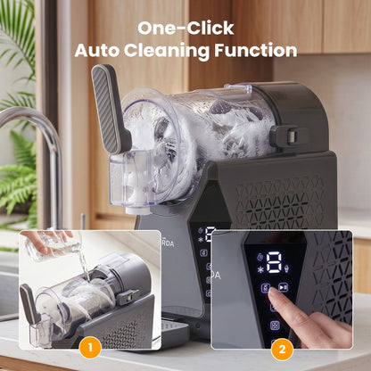 NORDA 1.3L Slushie Machine Frozen Drink Maker Slushy Ice Cream Maker No Ice Compressor Touchscreen for Home TD-SLS-02C-1P6-GY