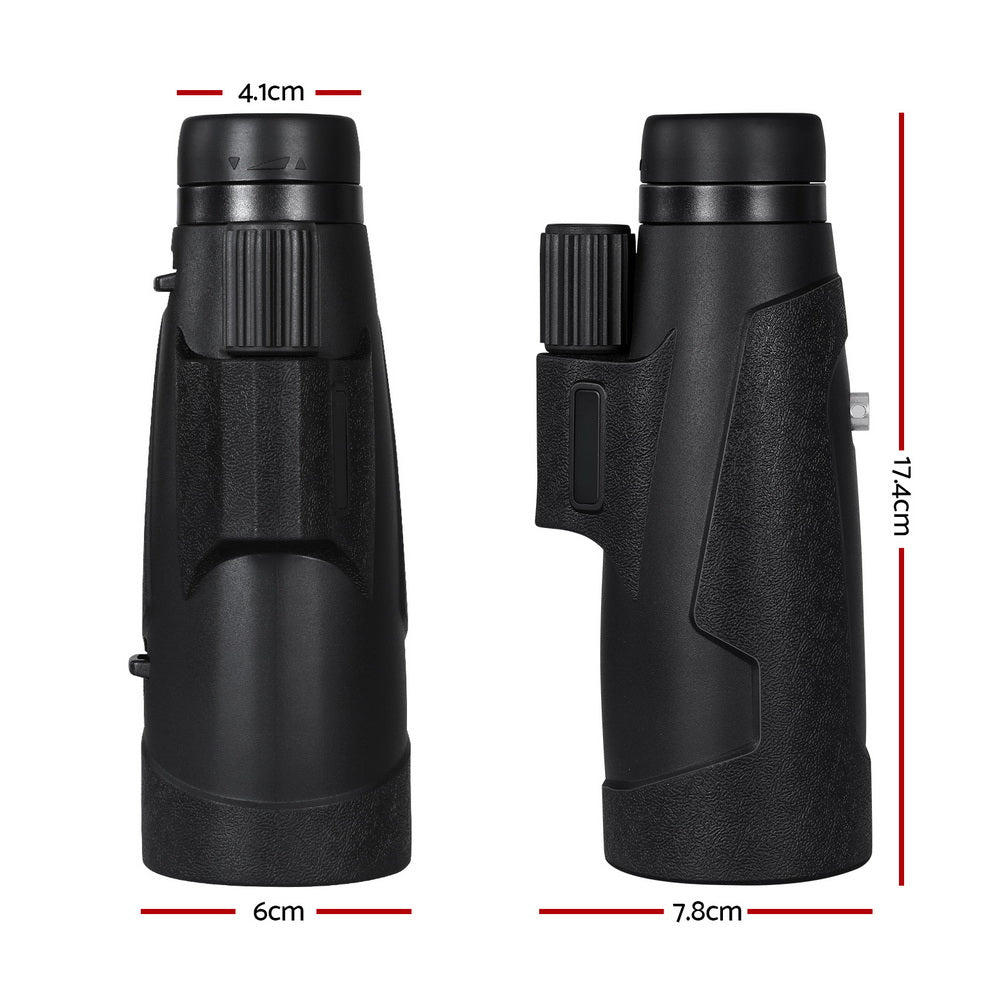 12X 50mm HD Zoom Optical Monocular Telescope Portable Camping Live Concert TELESCOPE-MON-BAK4-N-BK