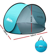 Weisshorn Pop Up Beach Tent Camping Portable Sun Shade Shelter Fishing TENT-C-BEA-ARCH