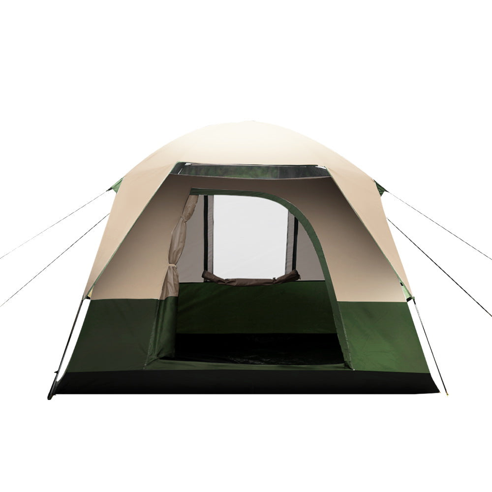 Weisshorn Family Camping Tent 4 Person Hiking Beach Tents Green TENT-C-CA4