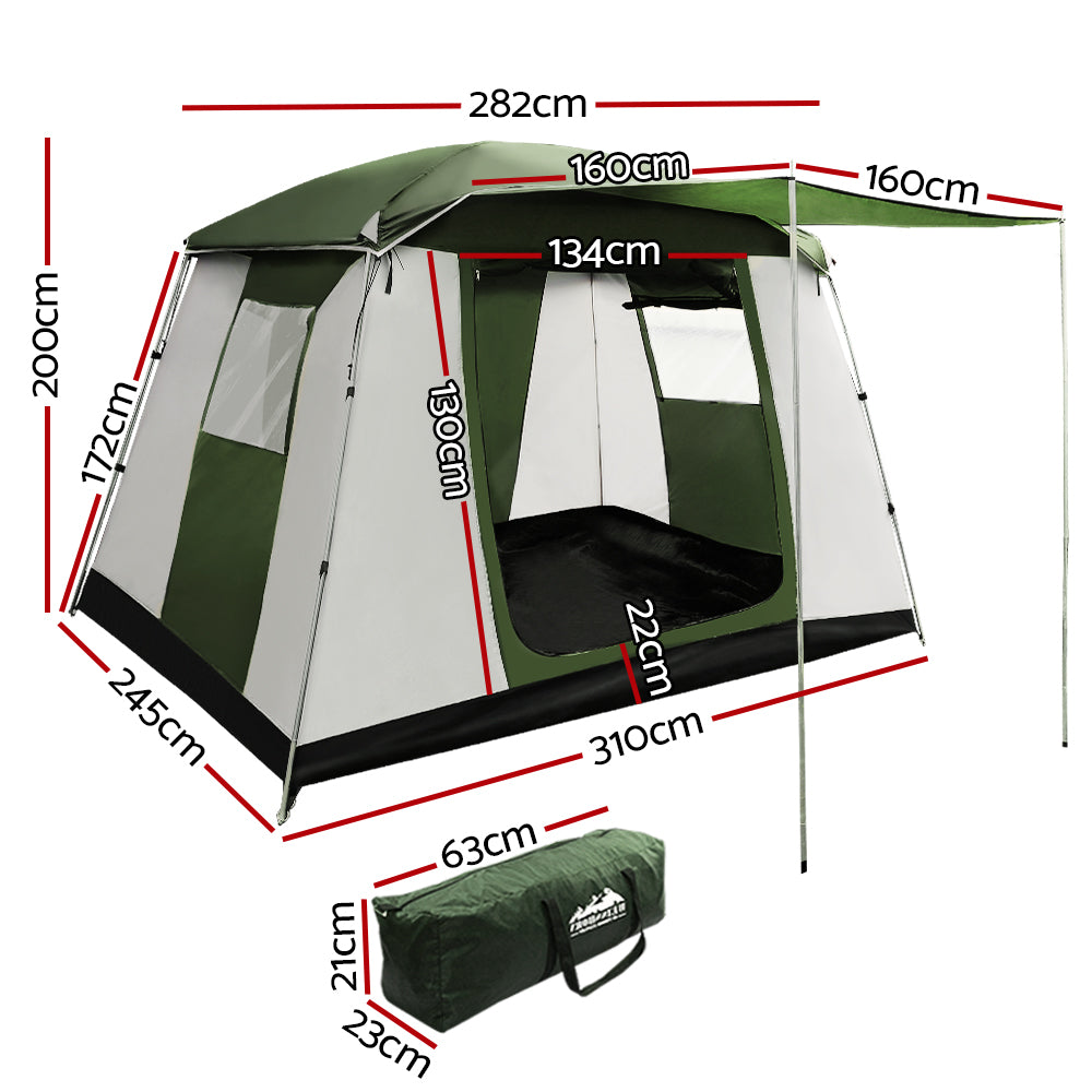 Weisshorn Family Camping Tent 6 Person Hiking Beach Tents Dome Shelter TENT-C-CA6
