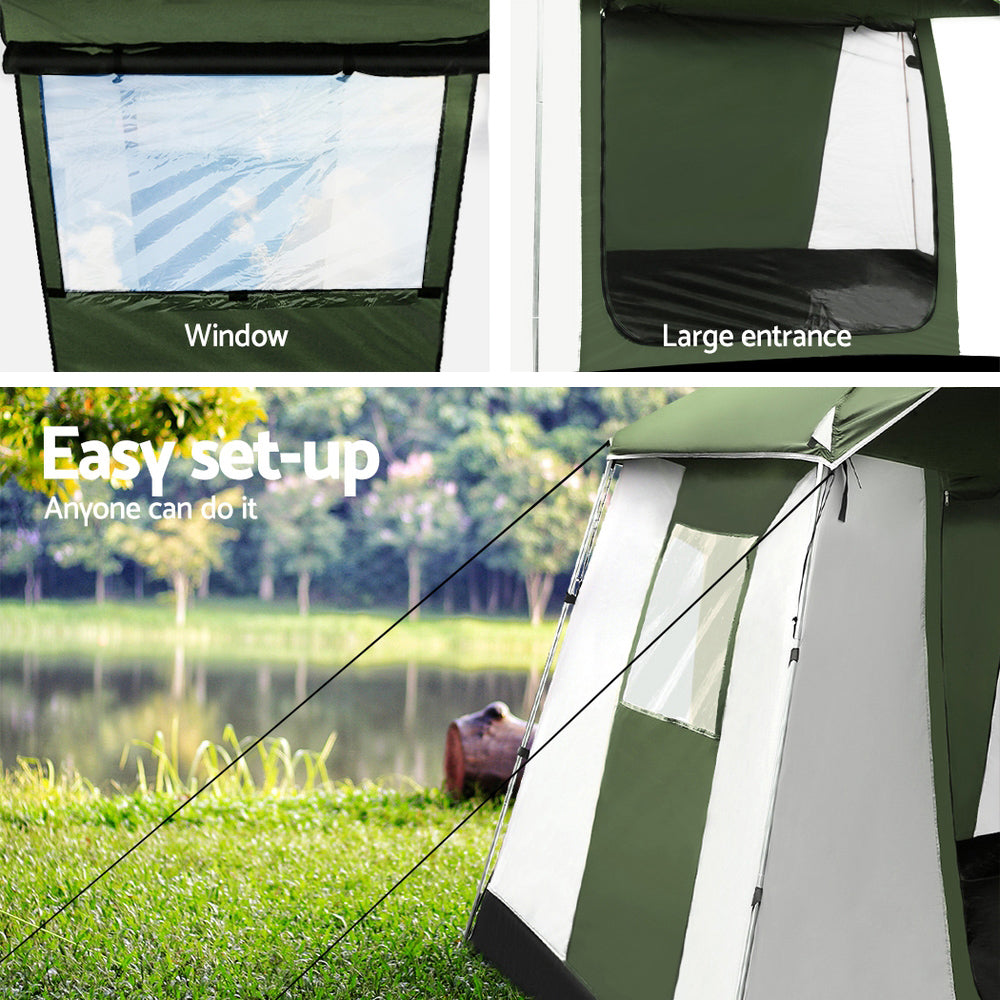 Weisshorn Family Camping Tent 6 Person Hiking Beach Tents Dome Shelter TENT-C-CA6