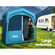 Weisshorn Double Camping Shower Toilet Tent Outdoor Fast Set Up Change Room TENT-C-CR-FAST-DOU