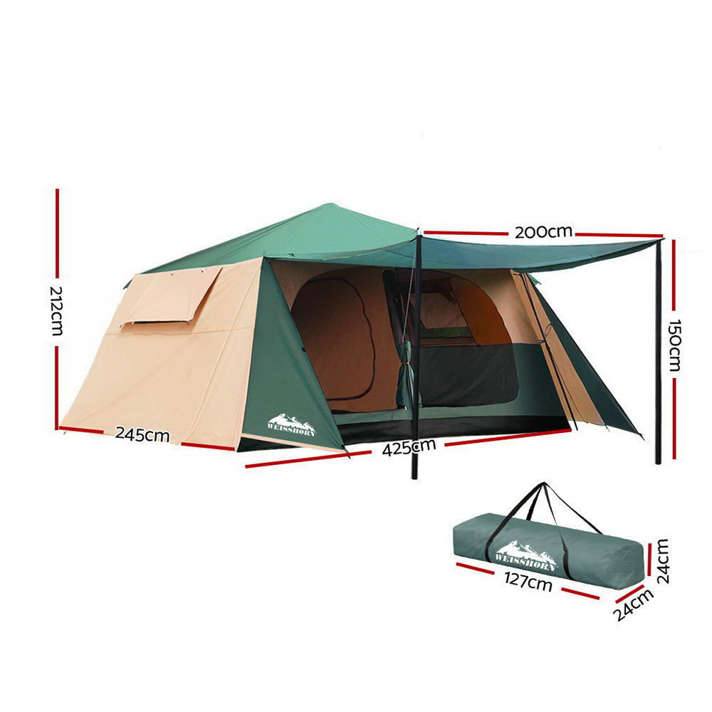 Weisshorn Instant Up Camping Tent 8 Person Pop up Tents Family Hiking Dome Camp TENT-C-FAST-D420