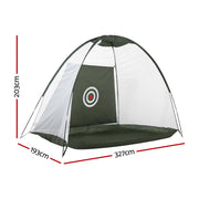 Everfit 3M Golf Practice Net Portable Training Aid Driving Target Tent Green TENT-C-GOLF-GR