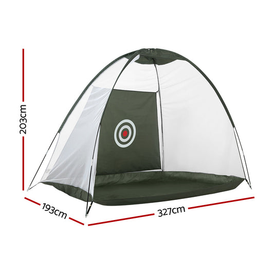 Everfit 3M Golf Practice Net Portable Training Aid Driving Target Tent Green TENT-C-GOLF-GR