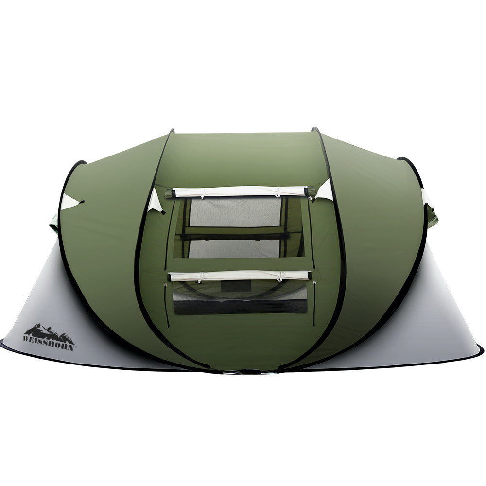 Weisshorn Instant Up Camping Tent 4-5 Person Pop up Tents Family Hiking Beach Dome TENT-C-POP5-GR