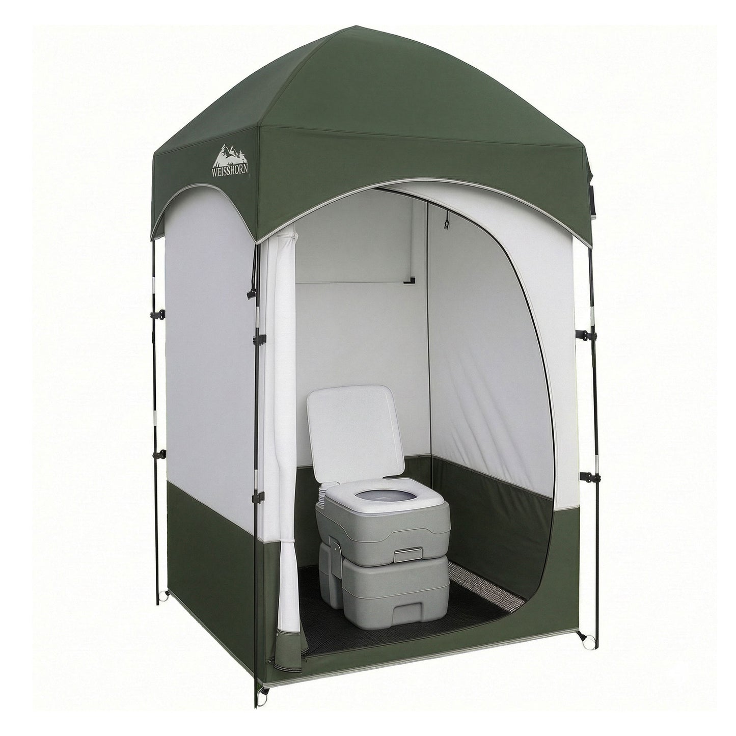 Weisshorn 20L Portable Camping Toilet Shower Tent Changing Room Outdoor Loo Set TENT-CR-SIN-TOILET-20L