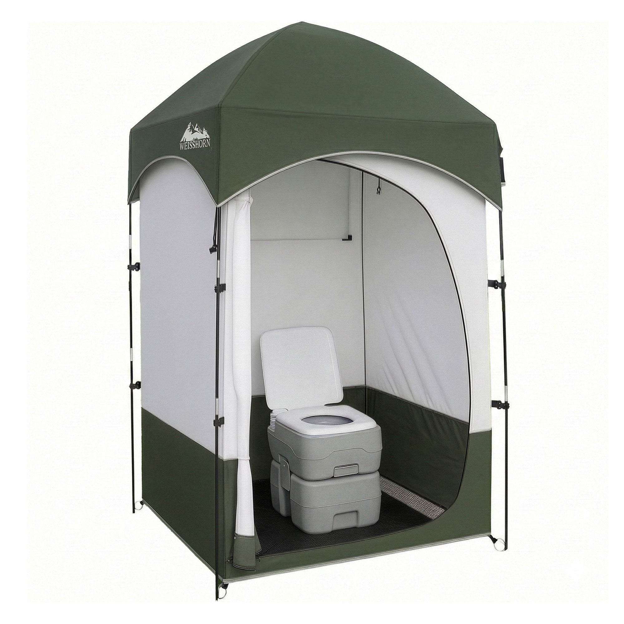 Weisshorn 20L Portable Camping Toilet Shower Tent Changing Room Outdoor Loo Set TENT-CR-SIN-TOILET-20L