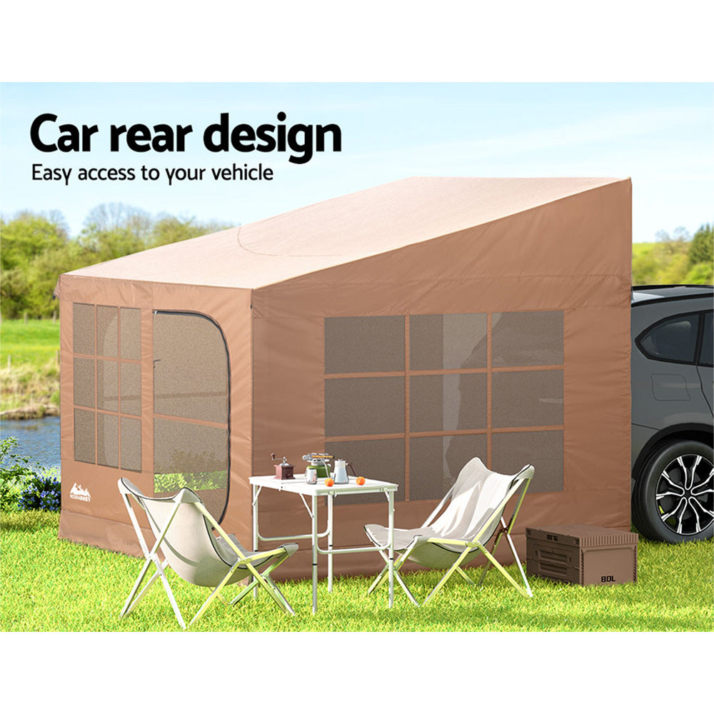 Weisshorn Camping Tent Car SUV Rear Side Canopy Portable Shelter Family Home 4WD TENT-D-CT-260-KHA