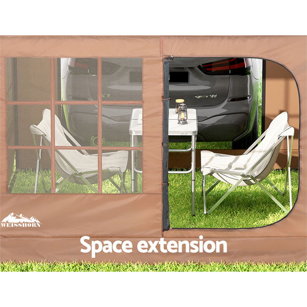 Weisshorn Camping Tent Car SUV Rear Side Canopy Portable Shelter Family Home 4WD TENT-D-CT-260-KHA