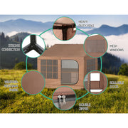 Weisshorn Camping Tent Car SUV Rear Side Canopy Portable Shelter Family Home 4WD TENT-D-CT-260-KHA