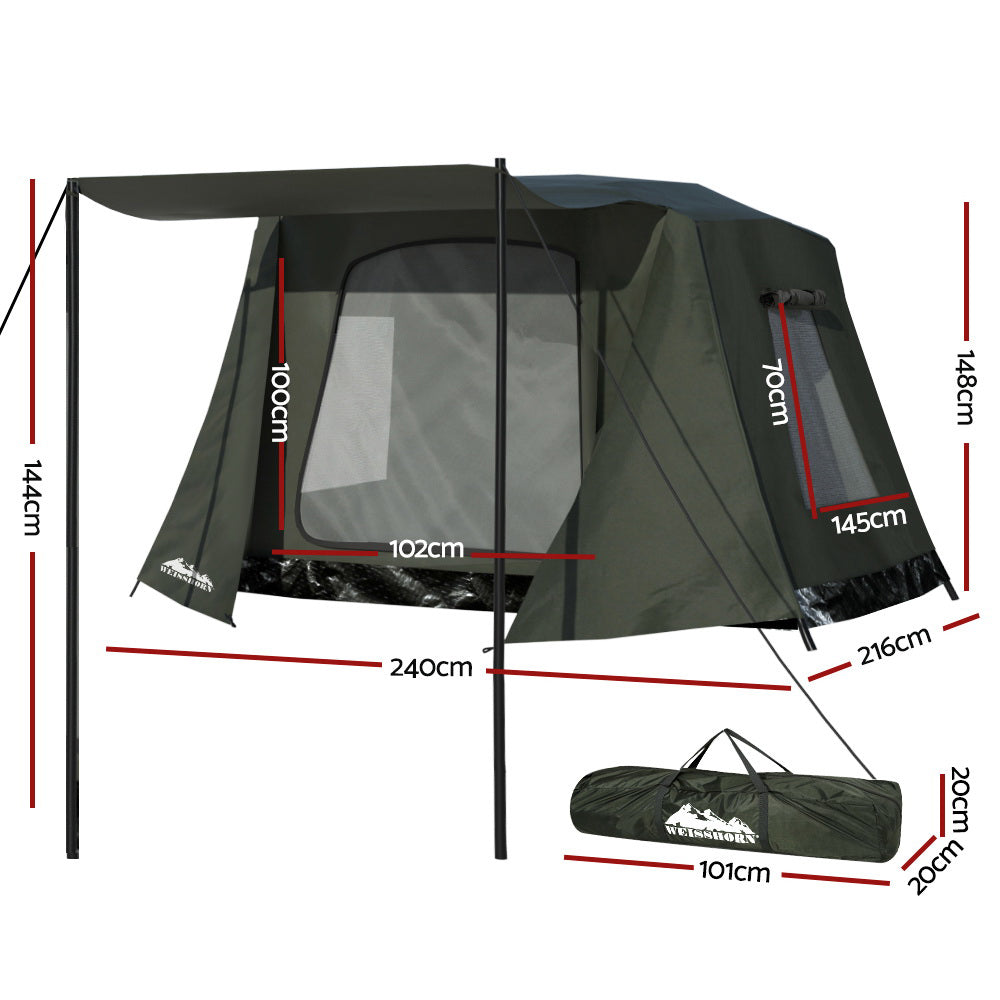 Weisshorn Camping Tent Instant Up 2-3 Person Tents Outdoor Hiking Shelter TENT-D-FAST-250-GN