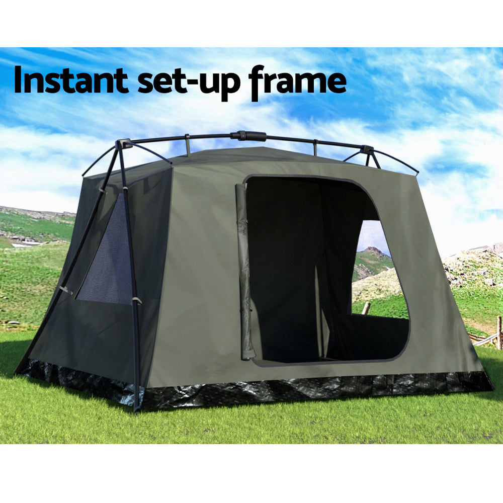 Weisshorn Camping Tent Instant Up 2-3 Person Tents Outdoor Hiking Shelter TENT-D-FAST-250-GN