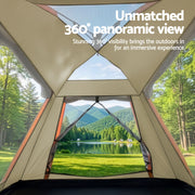 Weisshorn Pop Up Camping Tent 3-4 Person Automatic Tent Instant Setup Waterproof TENT-E-210X210-BG