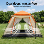 Weisshorn Pop Up Camping Tent 3-4 Person Automatic Tent Instant Setup Waterproof TENT-E-210X210-BG
