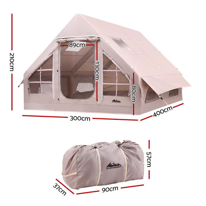 Weisshorn Camping Tent Inflatable Beach Tent 6 Person 300CM TENT-E-INFLA-3X4-BR