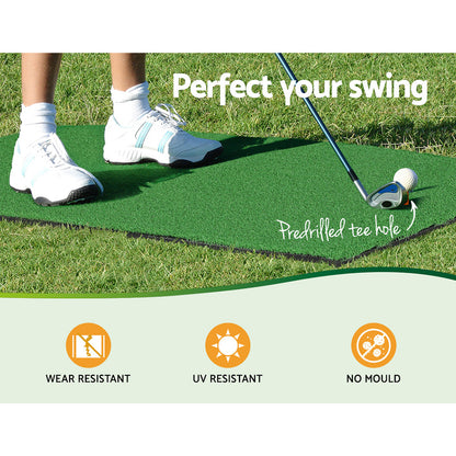 Everfit 3M Golf Practice Net And Training Mat Set Driving Target Green TENT-GR-GOLF-MAT-M