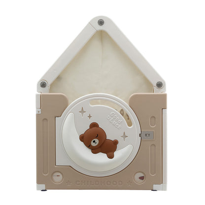Keezi Kids Play Tent Playhouse Castle with Floor Mat 85CMX113CM TENT-HSE-HDPE-85CM-MC