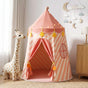 Keezi Kids Play Tent with Star Lights and Window Carry Bag 116cmx153cm Playhouse TENT-PLAY-120CM-PK