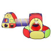 Keezi Kids Play Tent Pop Up Teepee Playhouse Ball Pit Crawl Tunnel Basketball Hoop TENT-PLAY-TUN-L-MC
