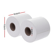 8 Rolls Direct Thermal Labels Paper Printer Paper Barcode Shipping Stickers TH-LABEL-100X150-4-WHX2