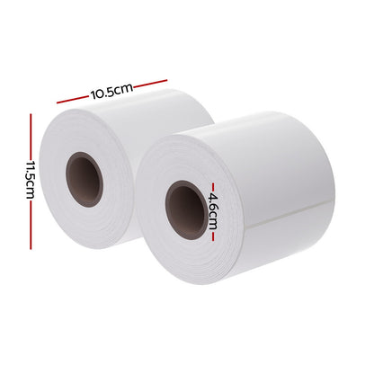 8 Rolls Direct Thermal Labels Paper Printer Paper Barcode Shipping Stickers TH-LABEL-100X150-4-WHX2