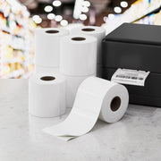 8 Rolls Direct Thermal Labels Paper Printer Paper Barcode Shipping Stickers TH-LABEL-100X150-4-WHX2