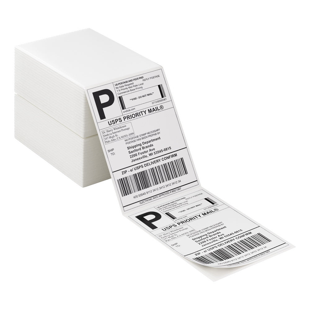 1000 Sheets Direct Thermal Labels Adhesive Printer Paper Barcode Shipping Sticker TH-LABEL-100X150-500-WHX2