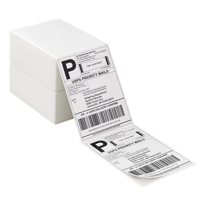 1000 Sheets Direct Thermal Labels Adhesive Printer Paper Barcode Shipping Sticker TH-LABEL-100X150-500-WHX2