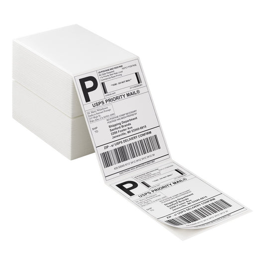 1000 Sheets Direct Thermal Labels Adhesive Printer Paper Barcode Shipping Sticker TH-LABEL-100X150-500-WHX2